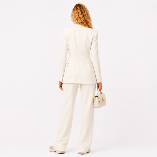 O Blazer Elegante com Gola Quadrada