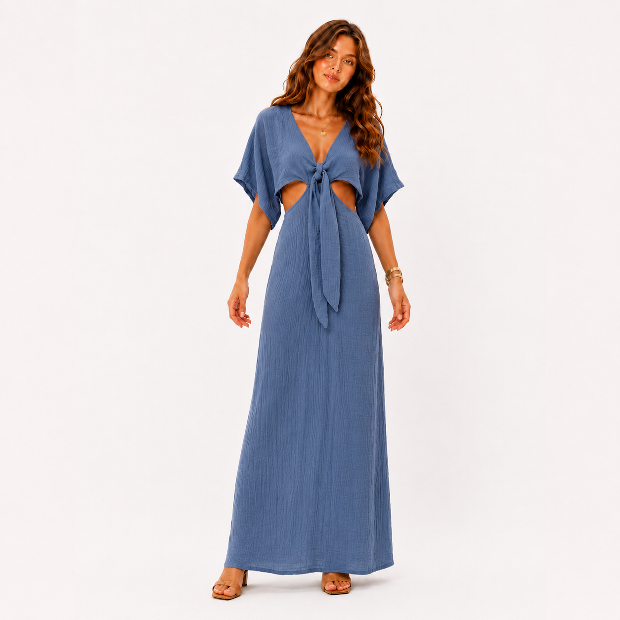 The Elegant Cut-Out Maxi Dress