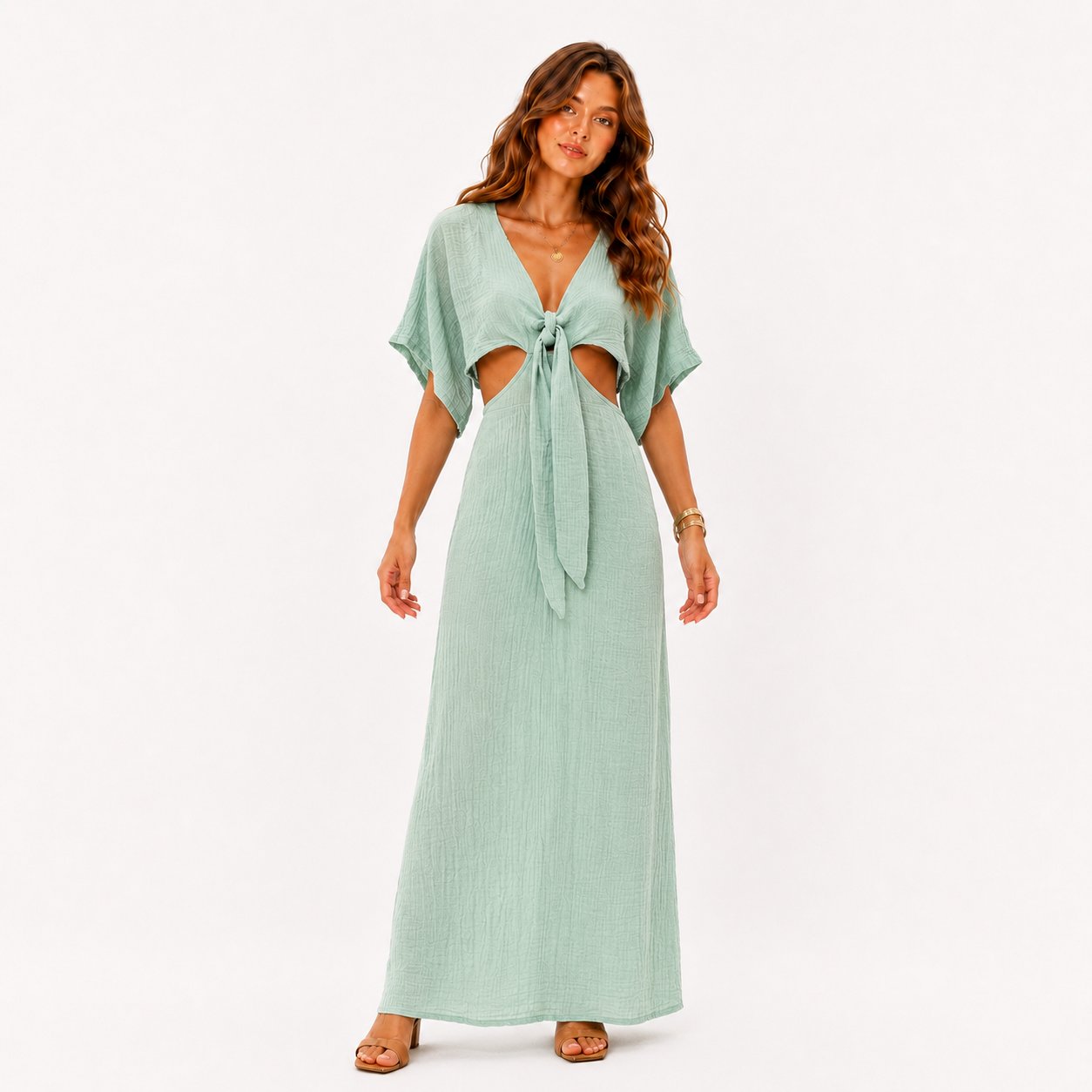 The Elegant Cut-Out Maxi Dress