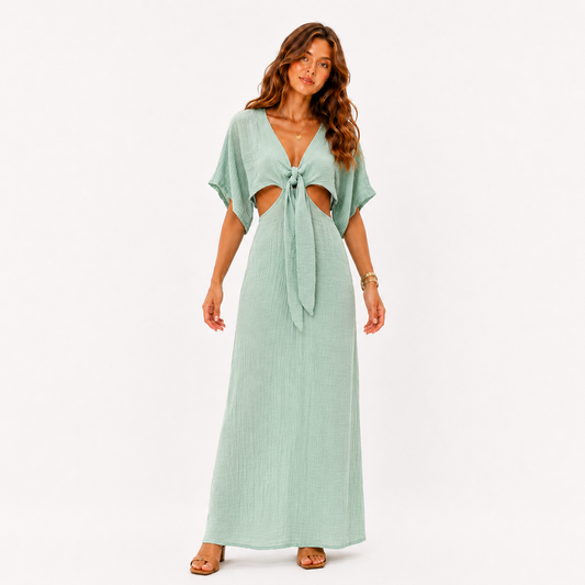 The Elegant Cut-Out Maxi Dress