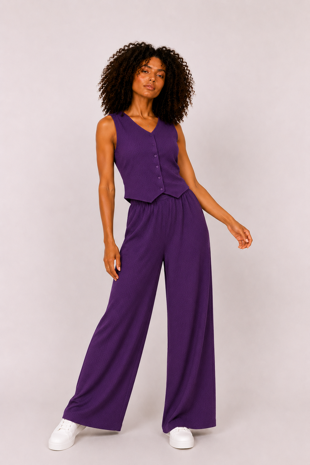 Women's Linen Vest & Pants 2-Piece Set