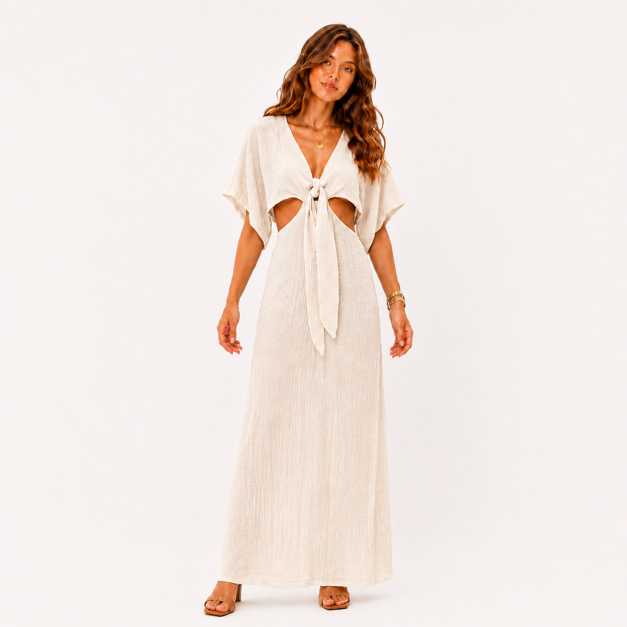 The Elegant Cut-Out Maxi Dress